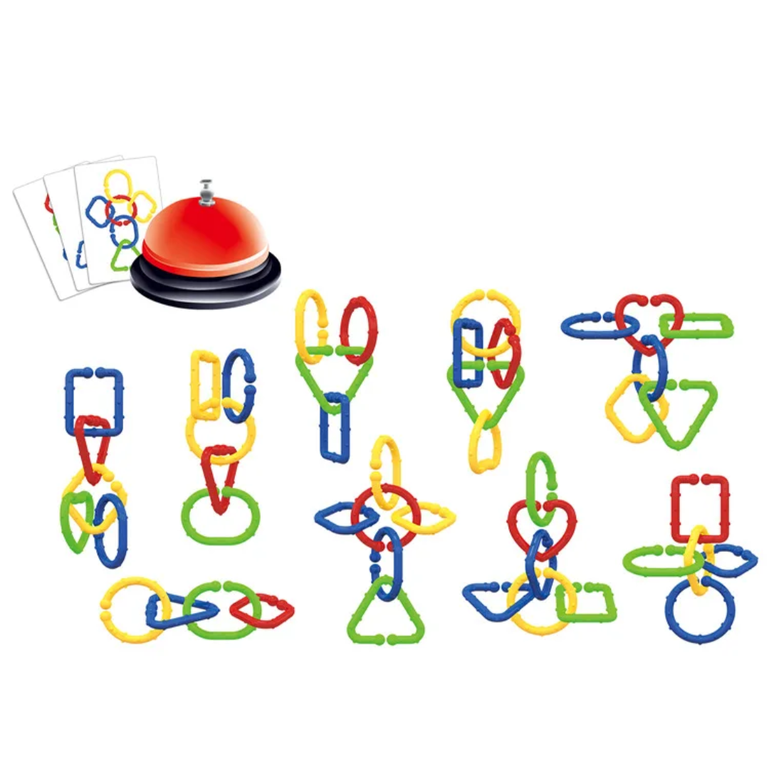 لعبة الحلقات – تحدي السرعة وتكوين الأشكال