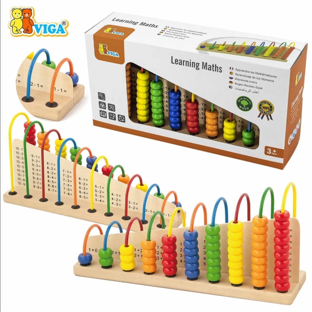 لعبة تعليم الرياضيات الخشبية
