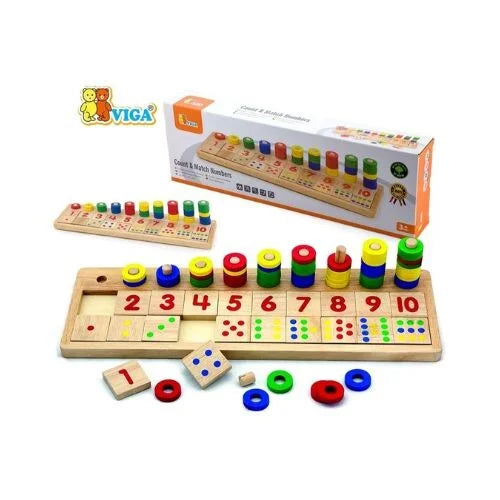 عد و مطابق الأرقام