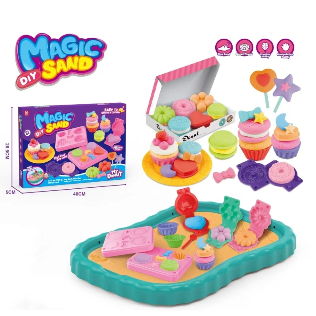 مجموعة الرمل السحري لصنع الحلويات