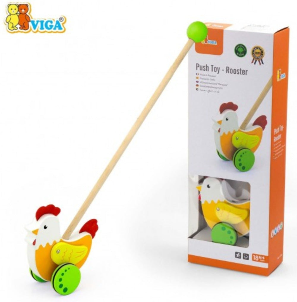 لعبة الدفع الخشبية