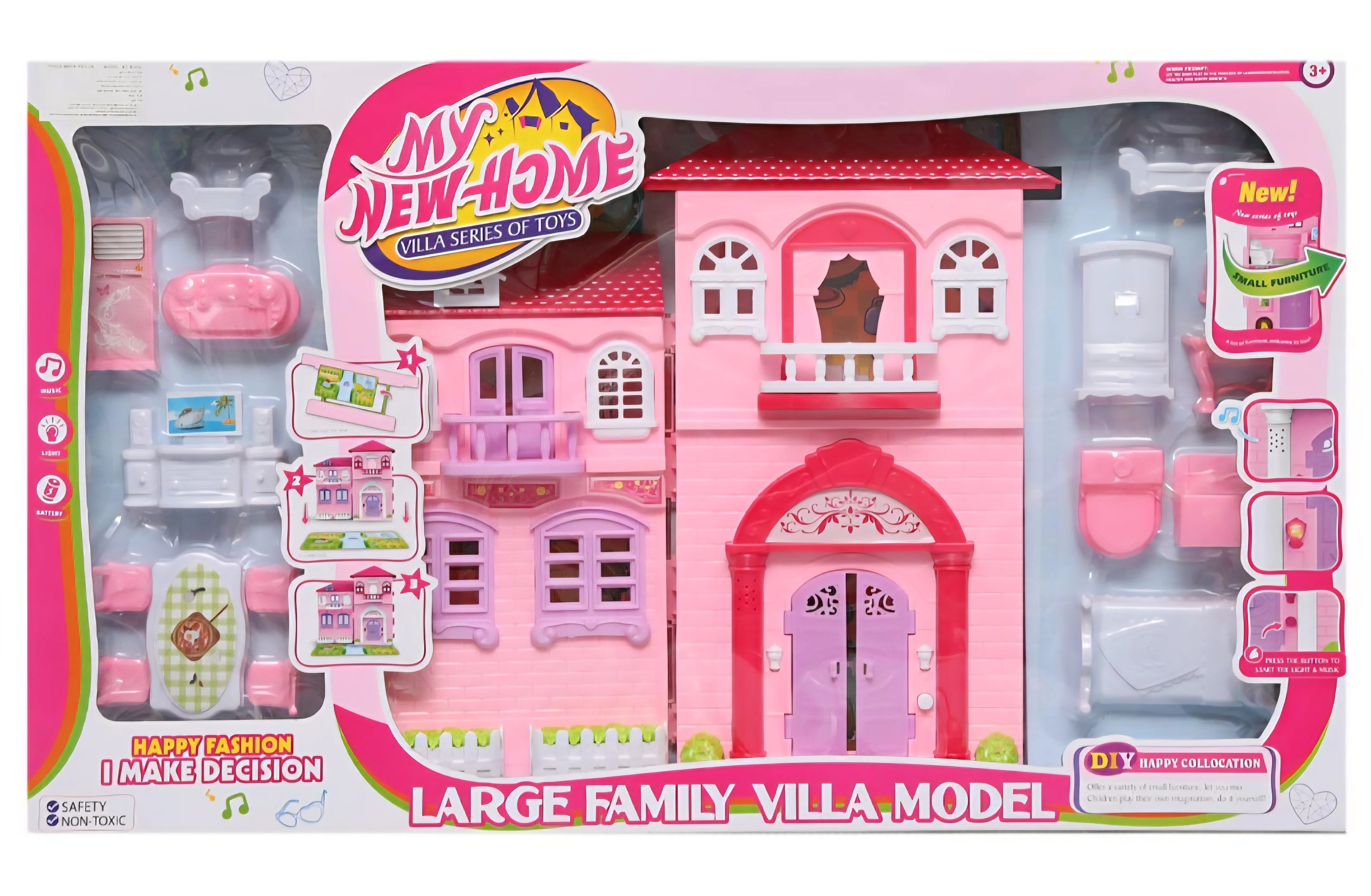 فيلا العائلة الكبيرة – بيت ألعاب بتصميم أنيق