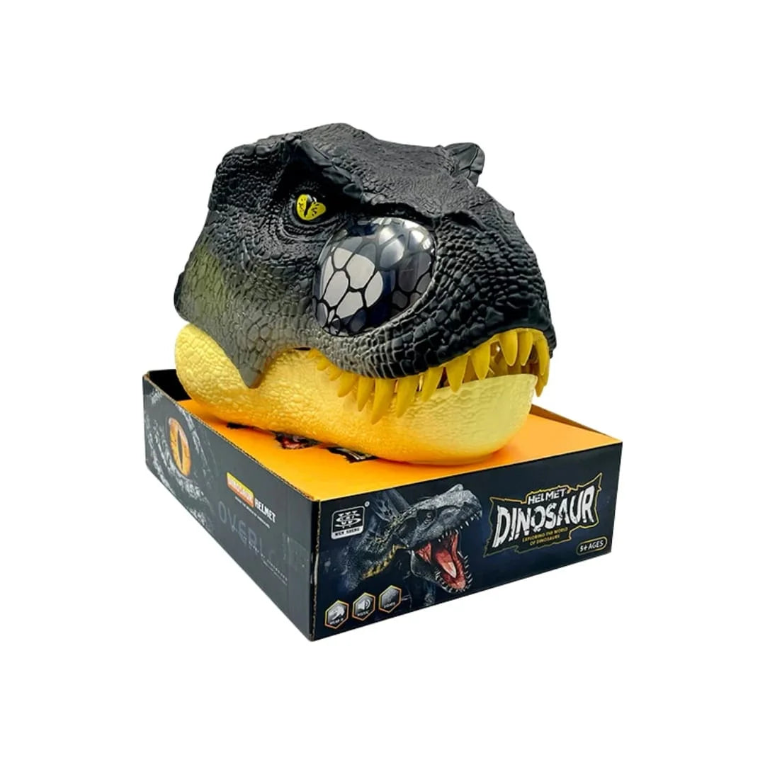 خوذة ديناصور إلكترونية مع صوت وإضاءة
