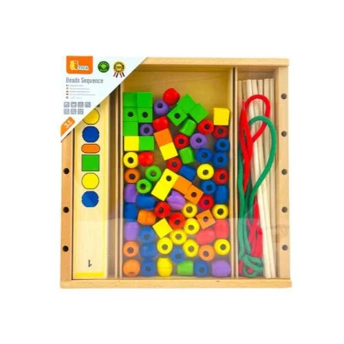 لعبة التسلسل بالخرز الخشبي من فيجا