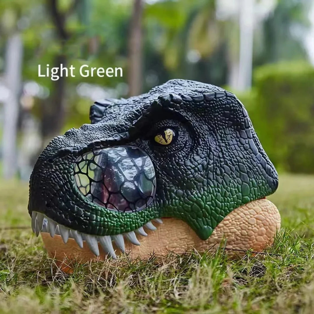 خوذة ديناصور إلكترونية مع صوت وإضاءة