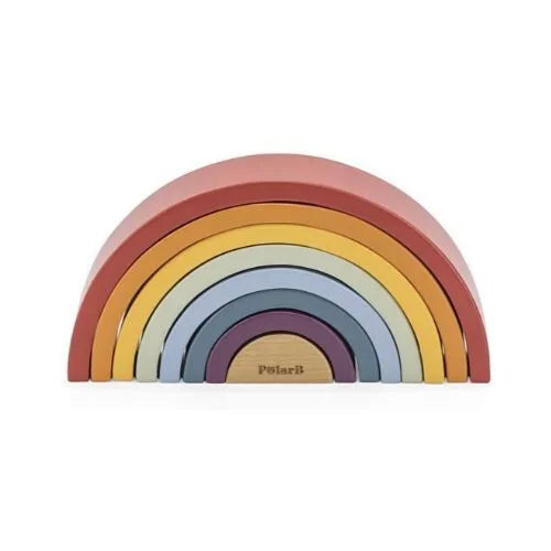 PolarB Wooden Stacking Rainbow