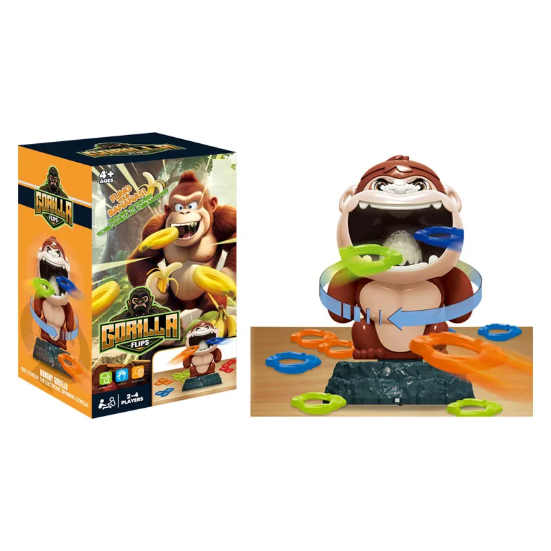 لعبة قذف الحلقات على الغوريلا