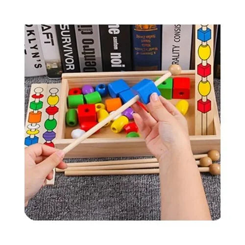 Viga Wooden Bead Sequencing Game