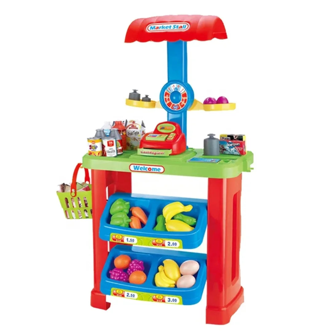 Kids Market Stall – Interactive Shopping Playset