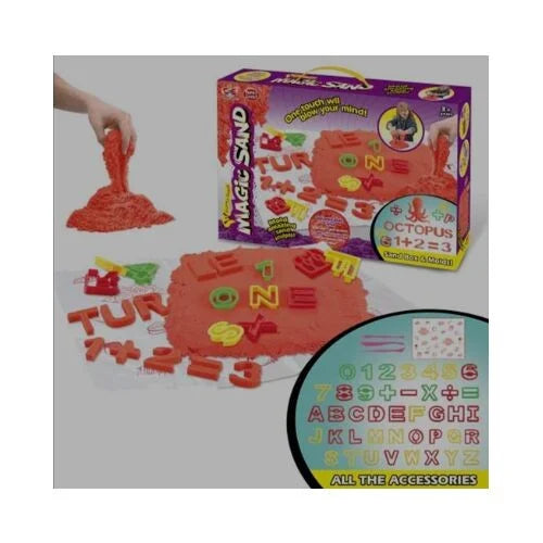 Red Magic Sand with Alphabetic and numbers