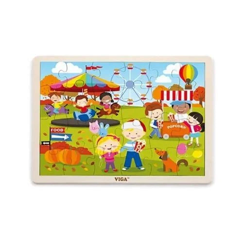 Viga Wooden Puzzle – Festival Scene