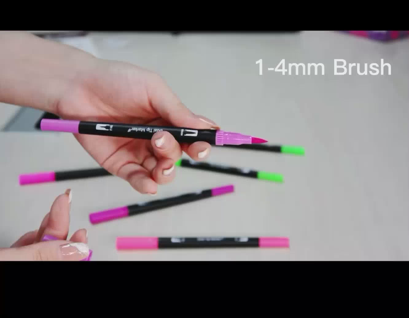 أقلام تلوين مزدوجه الأطراف ١٠٠ لون